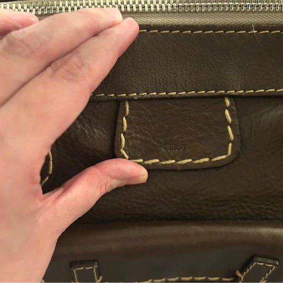 Chloe Edith Day Bag - Satchel - Dark Brown - Picture 16 of 16